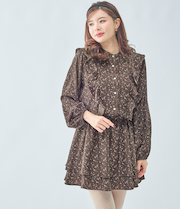 ラッフルフリルミニワンピース