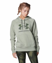 UA RIVAL FLEECE PRINTED PULL OVER HOODIE