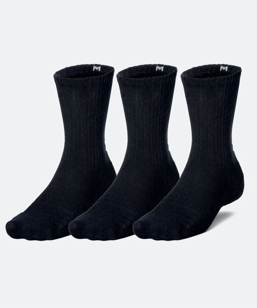 UAトレーニング コットン クルーソックス （3足セット）（トレーニング/UNISEX）
