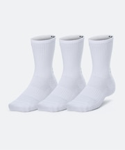 UAトレーニング コットン クルーソックス （3足セット）（トレーニング/UNISEX）
