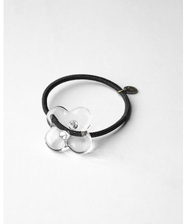 ヘアゴム ホワイトフラワー