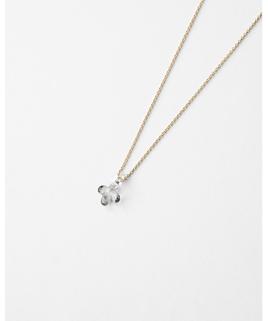 ネックレス アジサイ グレー