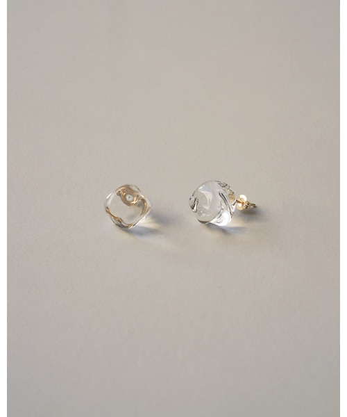 ピアス フロート K10｜ハリオランプワークファクトリーの通販｜&mall