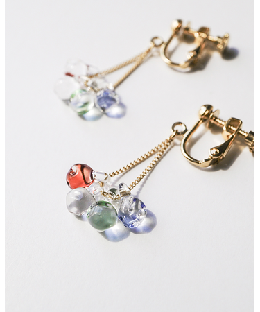 イイダ傘店 イヤリング ブルーベリー NF