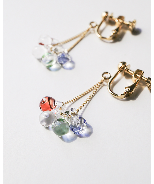 イイダ傘店 イヤリング ブルーベリー NF