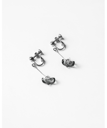 バーズワーズ イヤリング バードレスト グレー NF