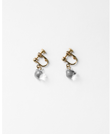 バーズワーズ イヤリング プランプバード クリア NF