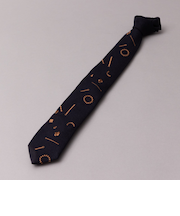 HARIO × giraffe アクセサリー柄ネクタイ NAVY