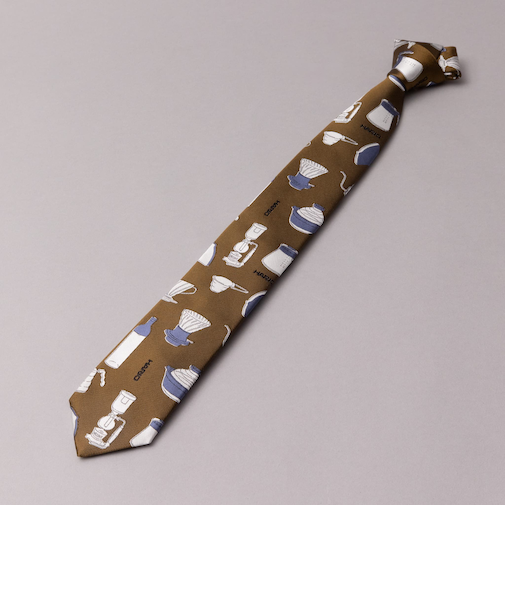 HARIO × giraffe HARIO器具柄ネクタイ BROWN