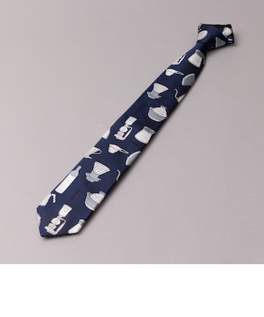 HARIO × giraffe HARIO器具柄ネクタイ NAVY