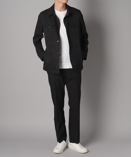 ハケメ調プリントシャツジャケット(セパレーツ)｜ダーバンの