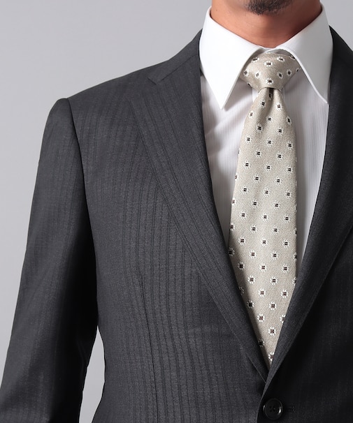 【SESSERA】グレーストライプスーツ