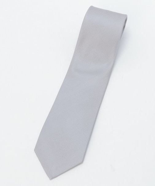 【FORMAL】シルバープレーンネクタイ