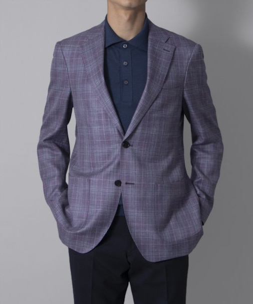 【SUMMERTIME】パープルチェックジャケット