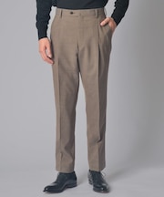 カラーストレッチドレスパンツ(2プリーツ)