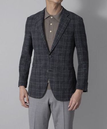 【MONSOON】グリーンチェックジャケット