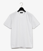 千鳥鹿の子Vネックカットソー(ショートスリーブ)