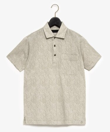 ボタニカル柄ジャカードポロシャツ(ショートスリーブ)