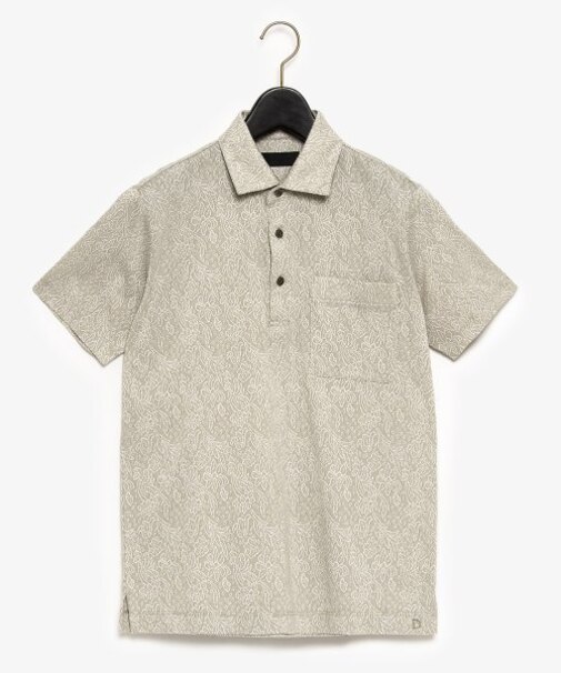 ボタニカル柄ジャカードポロシャツ(ショートスリーブ)