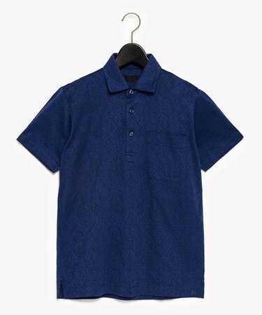 ボタニカル柄ジャカードポロシャツ(ショートスリーブ)