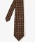 オレンジ×ブラウン レトロモチーフネクタイ