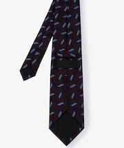 ボルドー スクエアパターンネクタイ