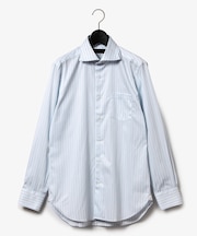 ダーバン D'URBAN サックスストライプドレスシャツ