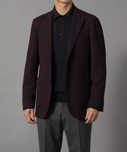 ダーバン D'URBAN ボルドーニットライクジャケット