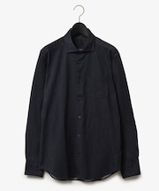 ダーバン D'URBAN ネル調デニムライクジャージーシャツ