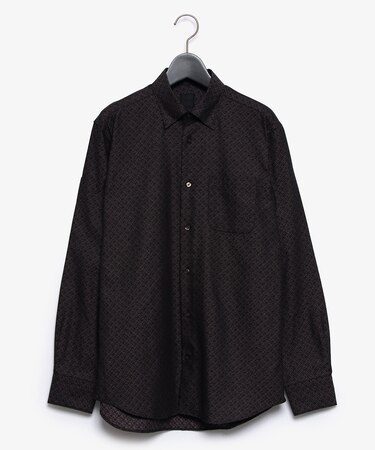 ダーバン D'URBAN 杢調ジオメトリックカラーシャツ(スナップダウン)