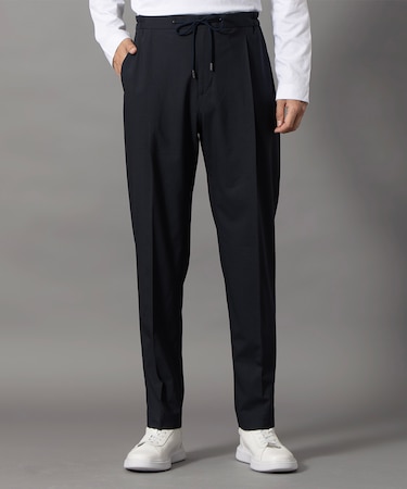 ダーバン D'URBAN グレンチェックテーパードパンツ(セパレーツ)(ワンタック)