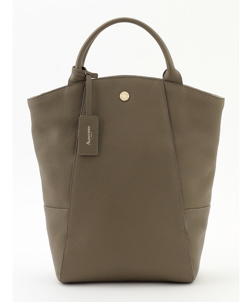 美品　アクアスキュータムAquascutum レザー調 緑 キャディーバッグ レザーBAG ミディアム｜アクアスキュータムのアウトレット通販｜三井