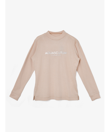 GOLF WOMEN ラメニットモックネック