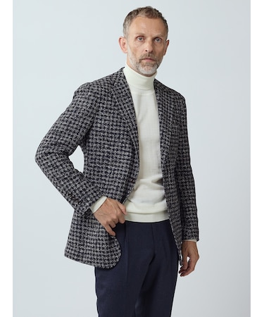Houndstooth Jersey Jacket
