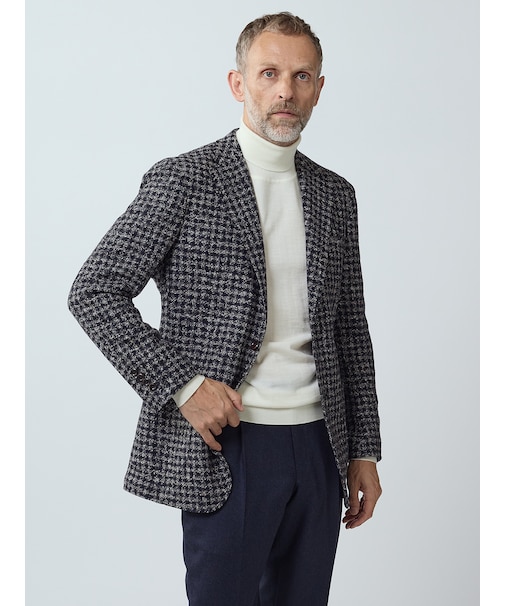 Houndstooth Jersey Jacket