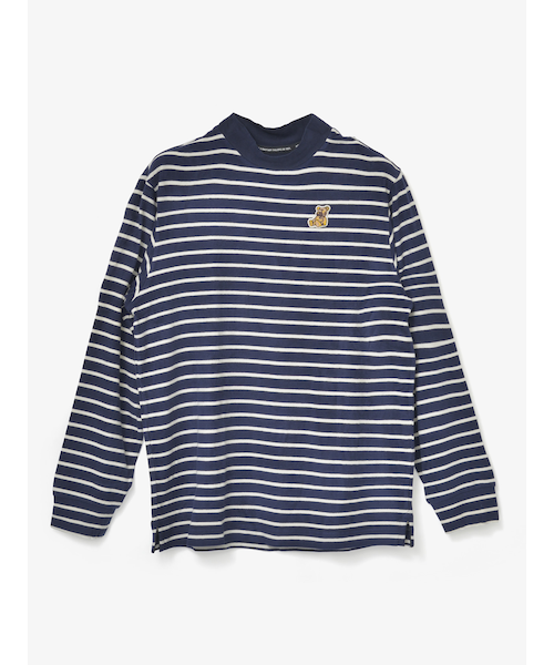 新品　アクアスキュータム　GOLF MEN 配色切替モックネック　L 今季 新品 アクアスキュータム GOLF MEN 配色切替モックネック L 今季