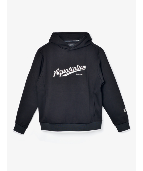 GOLF MEN ダンボールニットプルオーバーパーカー｜アクア