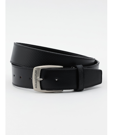 GOLF MEN 型押しロゴプリントベルト