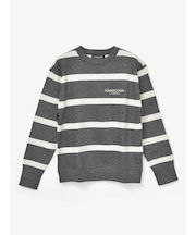 GOLF WOMEN　AQロゴボーダーニットクルー