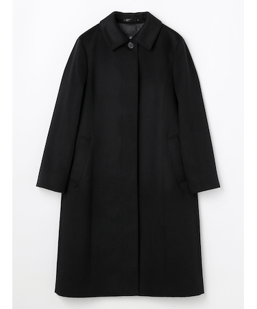 カシミアステンカラーコート