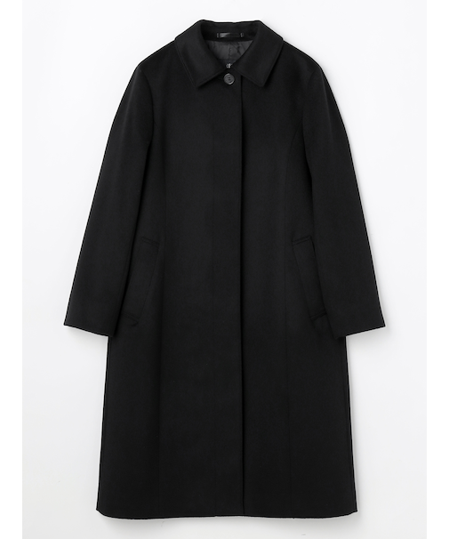 カシミアステンカラーコート