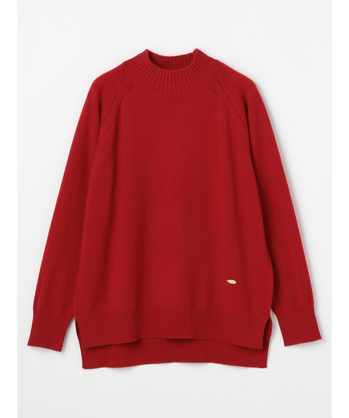 カシミヤハイネックニット