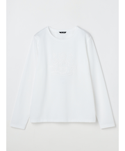 クレスト刺繍 長袖Tシャツ