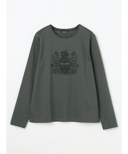 クレスト刺繍 長袖Tシャツ