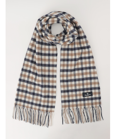 チェックマフラー