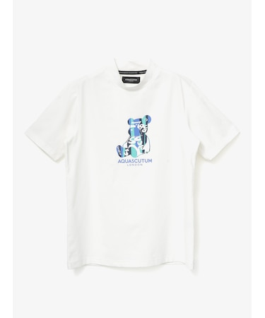 GOLF MEN AQベアプリントモックネック