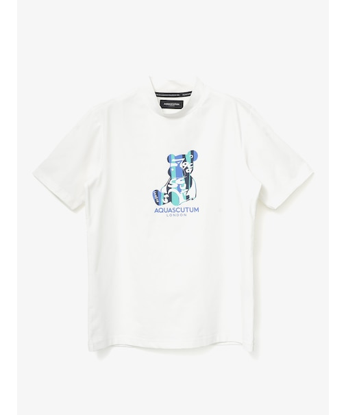 GOLF MEN AQベアプリントモックネック
