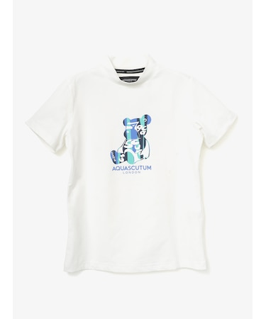 GOLF WOMEN AQベアプリントモックネック