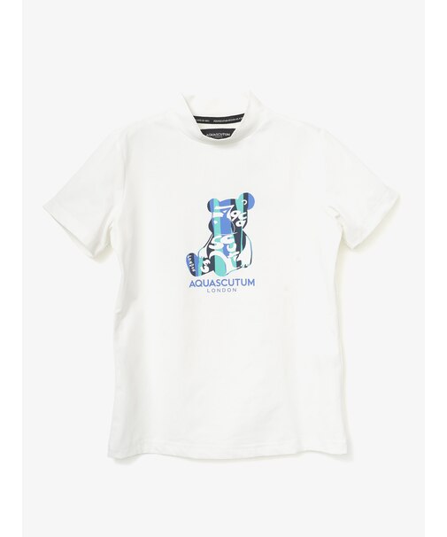 GOLF WOMEN AQベアプリントモックネック