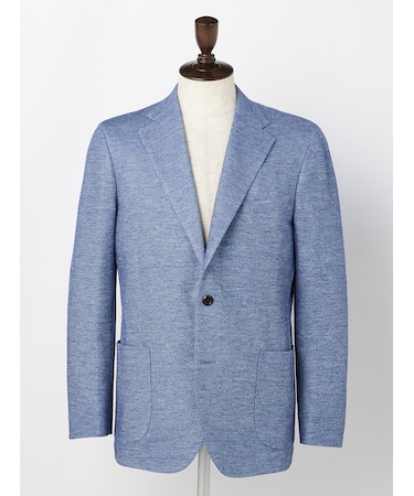 Sax Blue Melange Jersey Jacket